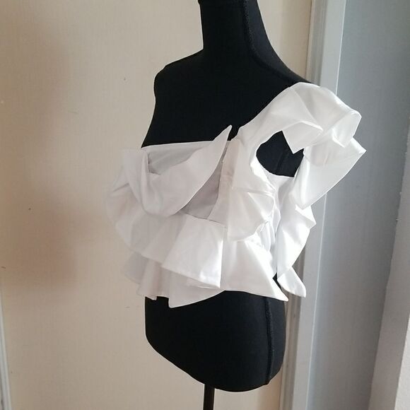 WITE BLOUSE SMALL NWOT  - Picture 7 of 11